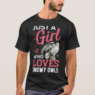 Camiseta A Un Chica Le Encanta El Animal De Ave De Lechuza 