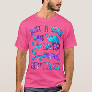 Camiseta A Un Chica Le Encantan Los Reptiles Lizard Lover G