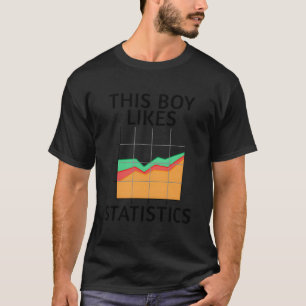 Camiseta A un chico irónico le gusta el nerd estadístico de