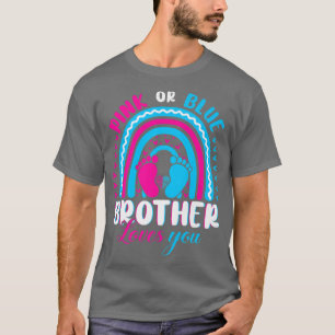 Camiseta A un hermano rosa o azul le encanta el Fiesta de r