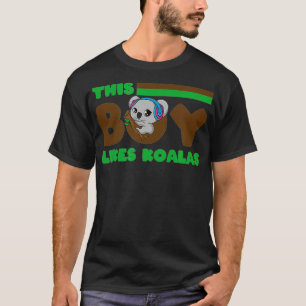 Camiseta A un niño le gusta la vida salvaje de Koalas Cute