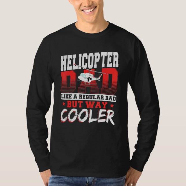 Camiseta A Un Padre Helicóptero Le Gusta Un Padre Regular P (Anverso)