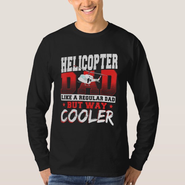 Camiseta A Un Padre Helicóptero Le Gusta Un Padre Regular P (Anverso)