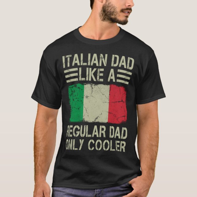 Camiseta A un padre italiano le gusta tener un padre común  (Anverso)