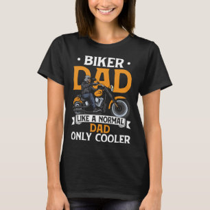 Camiseta A Un Papá Biker Le Gusta Un Moto Tan Gracioso Como