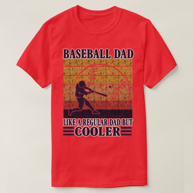 Camiseta A Un Papá De Béisbol Le Gusta Un Padre Regular Per (Diseño del anverso)