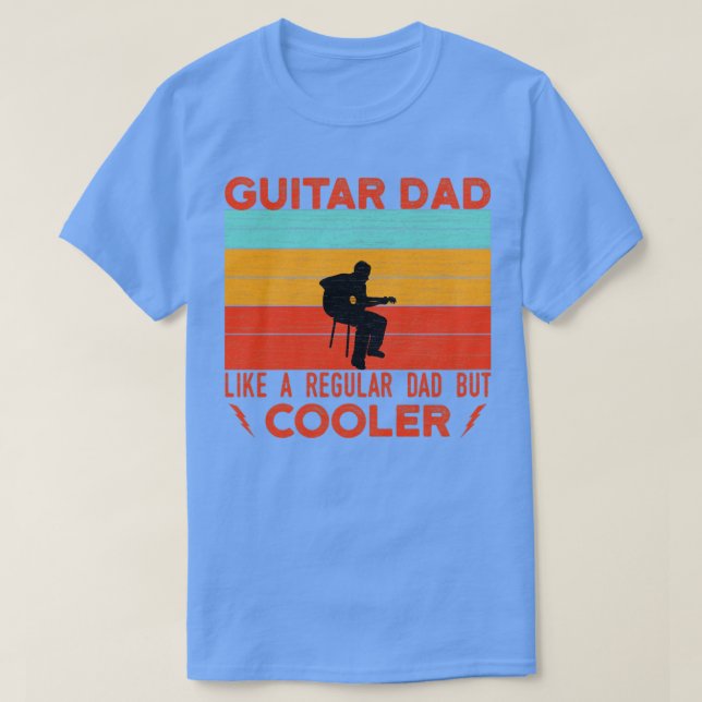 Camiseta A Un Papá Guitarra Le Gusta Un Papá Regular Pero M (Diseño del anverso)