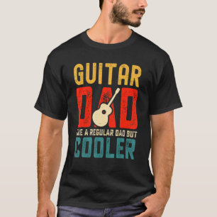 Camiseta A Un Papá Guitarra Le Gusta Un Retro De Papá M Reg