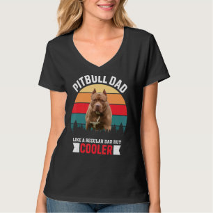 Camiseta A Un Papá Pitbull Le Gusta Un Papá Regular Pero Má
