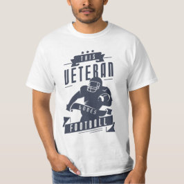Camiseta A un veterano le encanta el fútbol americano