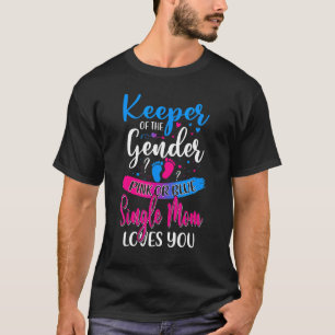 Camiseta A Una Madre Soltera Rosa O Azul Le Ama Mantener El