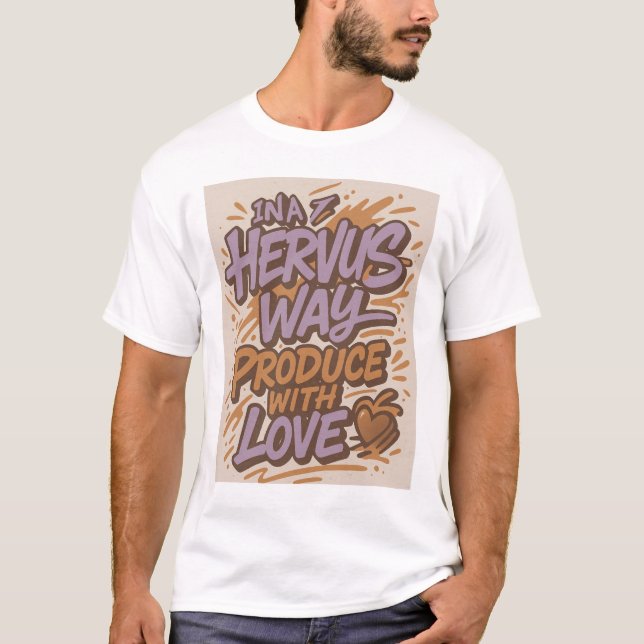 Camiseta A una manera hervus- hecho de amor Tee firma (Anverso)