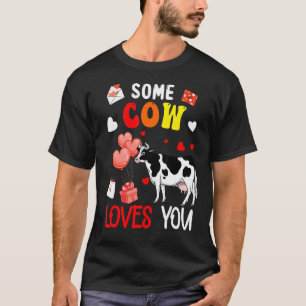 Camiseta A una vaca le encanta el El día de San Valentín Fa
