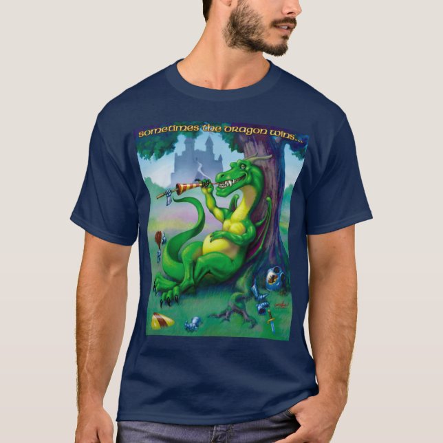 Camiseta A veces el dragón gana el verde (Anverso)