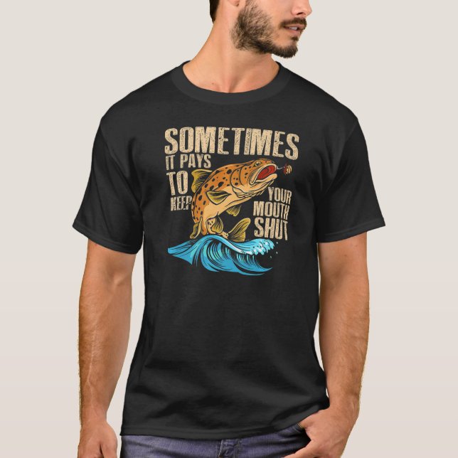 Camiseta A Veces Es Divertido Que Se Mantenga La Boca Cerra (Anverso)