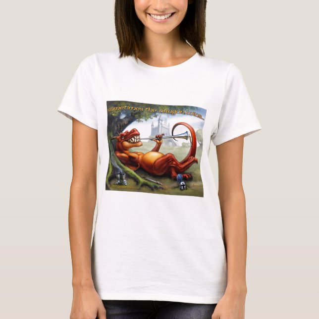 Camiseta A veces gana el dragón (Anverso)