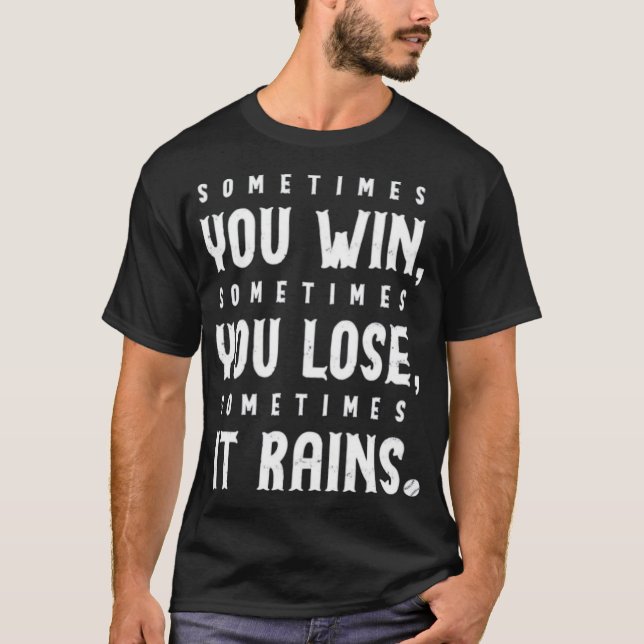 Camiseta A veces llueve - Bull Durham (Anverso)