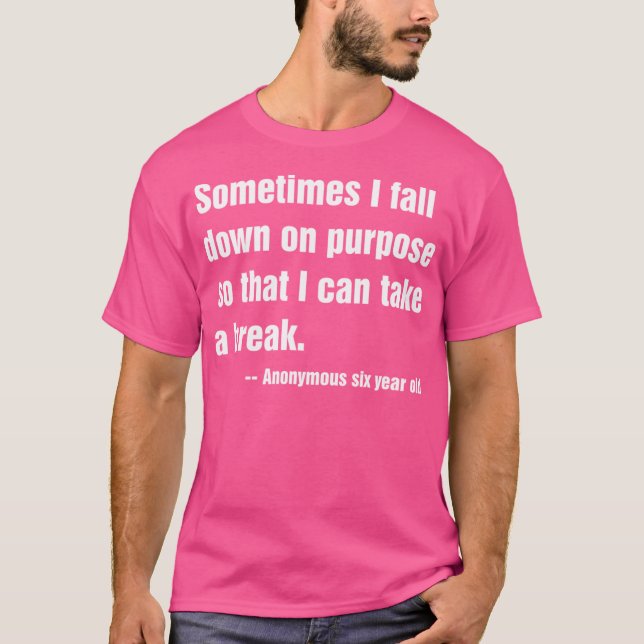 Camiseta A Veces Me Cao A Propósito Para Poder Tomar Una B (Anverso)
