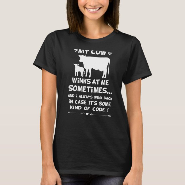 Camiseta A Veces, Mi vaca Me Vigila (Anverso)