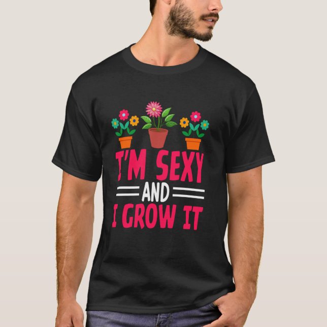 Camiseta A veces mojo mis plantas (Anverso)