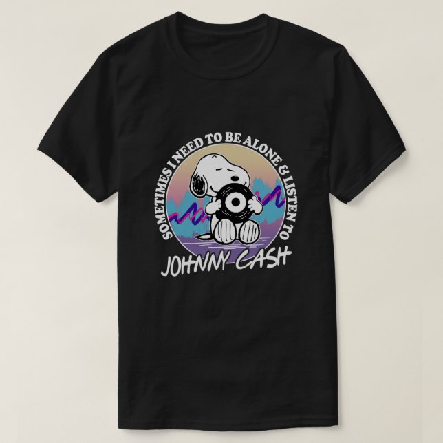 Camiseta A veces necesito estar solo y escuchar a Johnny (Diseño del anverso)
