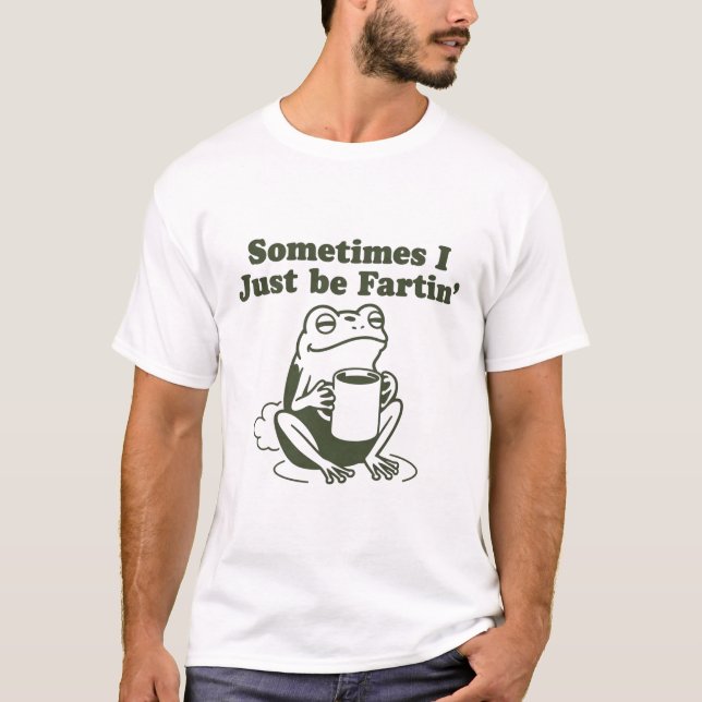 Camiseta A veces simplemente soy una rana divertida descont (Anverso)