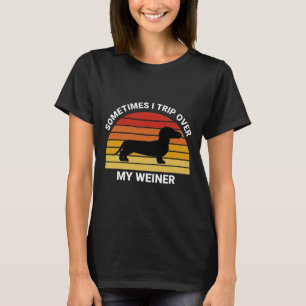 Camiseta A Veces Viajo Sobre Mi Divertido Perro De Weiner D