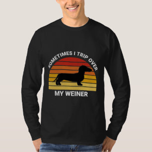 Camiseta A Veces Viajo Sobre Mi Divertido Perro De Weiner D