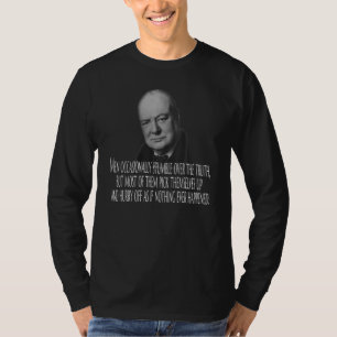 Camiseta A Veces, Winston Churchill tropieza con la verdad