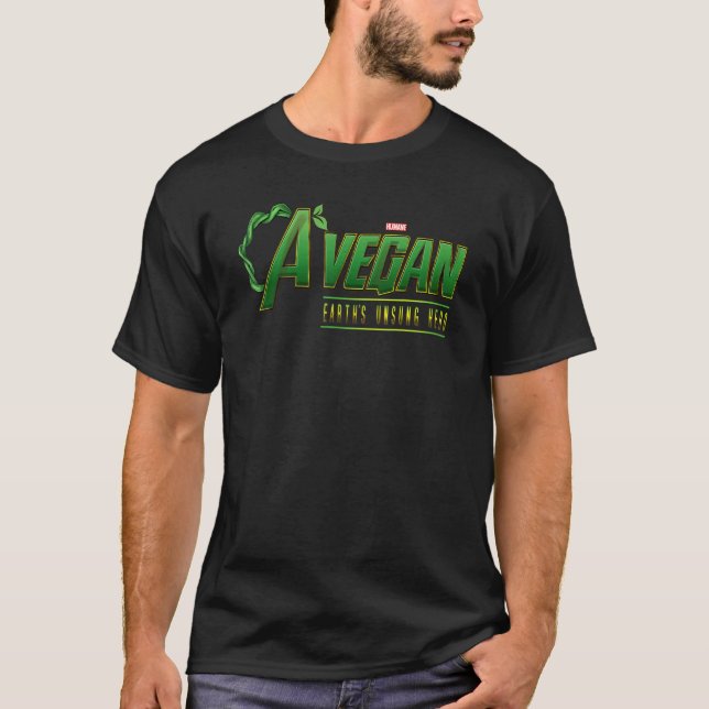 Camiseta A Vegan Earth's Unsung Hero Humane For Men And Wom (Anverso)