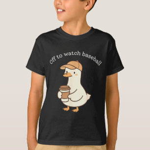 Camiseta A ver el béisbol gansos niños niñas