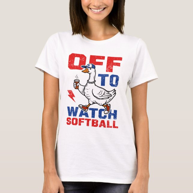 Camiseta A Ver el Softbol (Anverso)