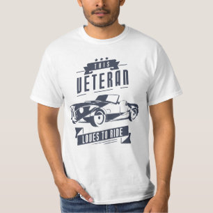 Camiseta A Veterano Le Encanta Ir En Coche