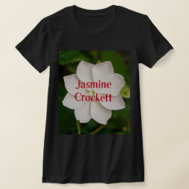 Camiseta A white blooming jasmine flower with Jasmine Crock