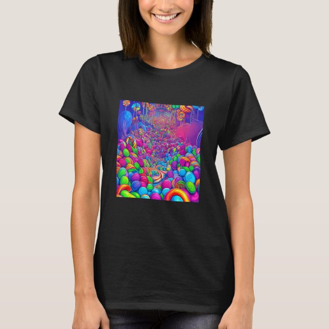 Camiseta A World of Candy Pop Great  Land of Sweet Treats (Anverso)