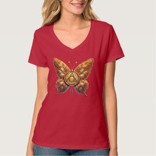 Camiseta AA de Mariposa Símbolo Femenino de Recu