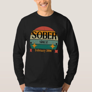 Camiseta AA NA Celebra la Sobriedad desde Febrero de 2008 S