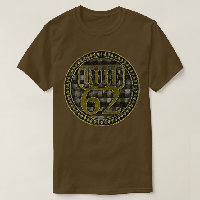 Camiseta AA Rule 62 Button (Diseño del anverso)