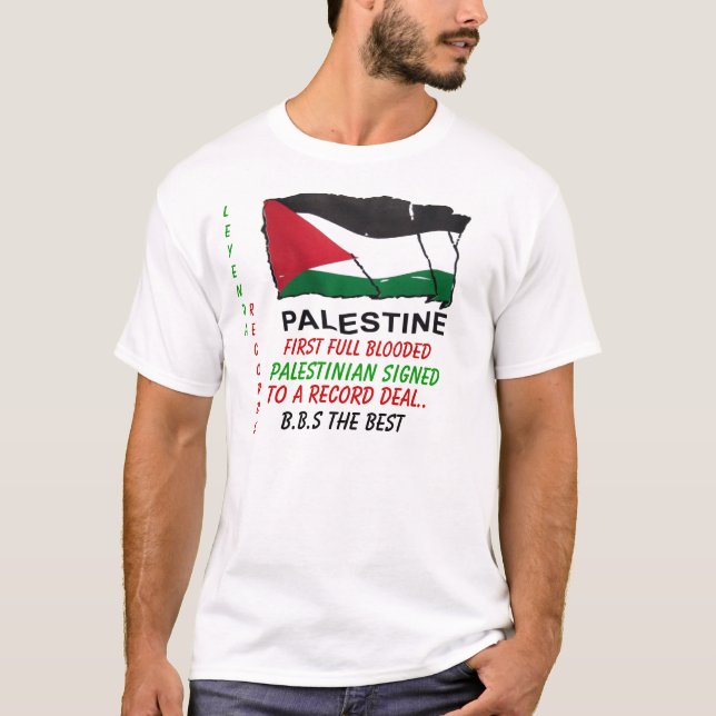 Camiseta aaa, primer Blooded lleno, palestino firmado,… (Anverso)