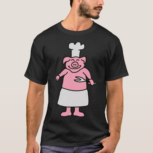 Camiseta Aaaa, niño de cumpleaños de Pig Chef (Anverso)