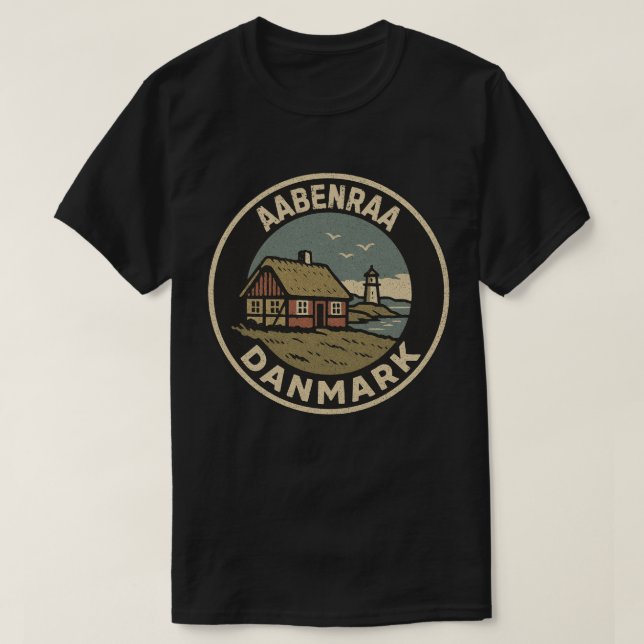 Camiseta Aabenraa, Dinamarca Danmark (Diseño del anverso)