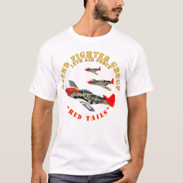 Camiseta AAC - 332nd Fighter Group - 12th AF - Red Tails