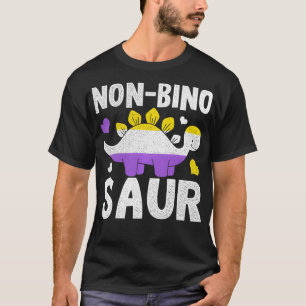 Camiseta Aagender de dinosaurio no binario