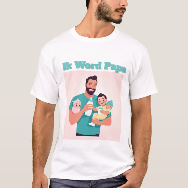 Camiseta Aankondiging Ik Word Papa - Stoer Zwangerschap Des (Anverso)