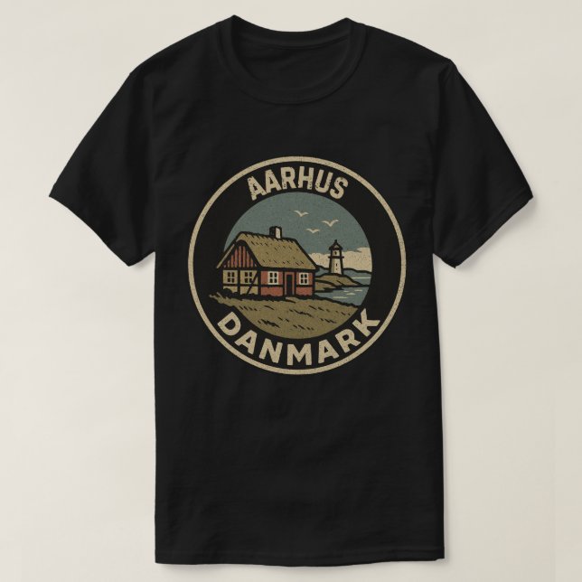 Camiseta Aarhus, Dinamarca Danmark  (Diseño del anverso)