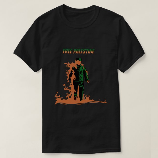 Camiseta Aaron Bushnell libera a palestina T-Shirt (Diseño del anverso)