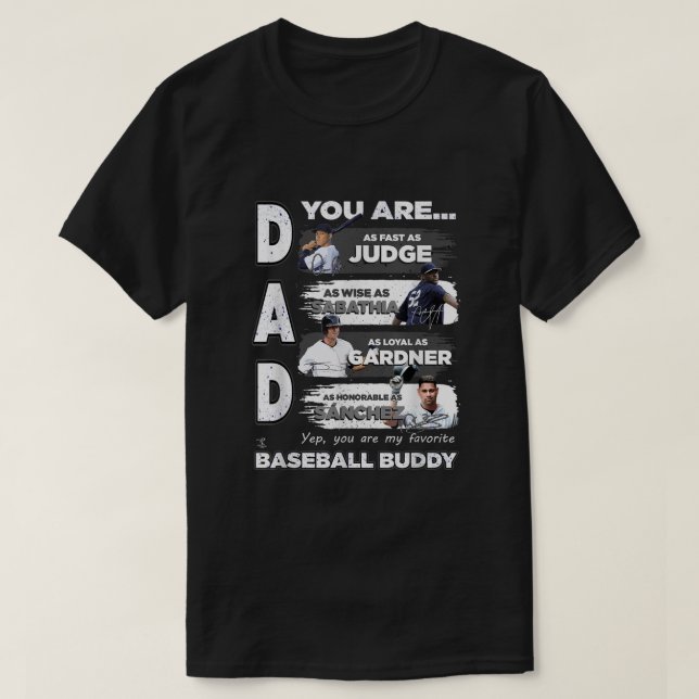 Camiseta Aaron Judge Baseball Buddy Apparel1754 (Diseño del anverso)