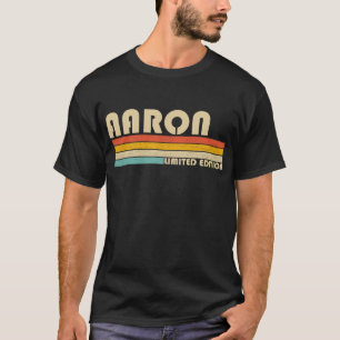 Camiseta AARON Nombre de regalo Personalizado Funny Retro V