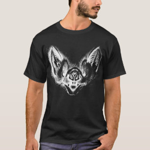 Camiseta Aart Vampire Bat Negativo Negro