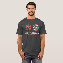 Camiseta AAS+Marzo para la ciencia; Brezo del carbón de